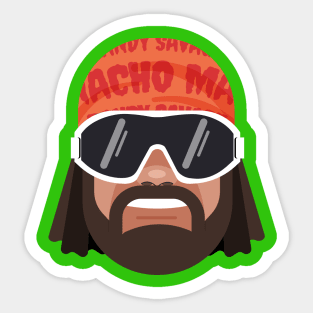 Randy Savage Head Sticker